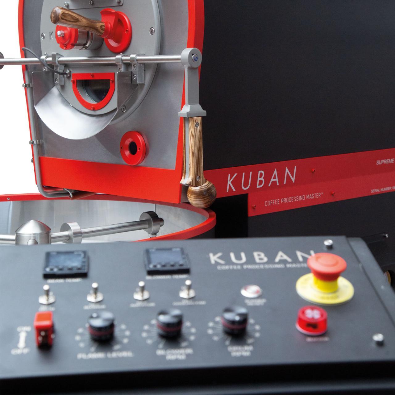 Professional Coffee Roasting With The User-Friendly Supreme 6 Coffee Roaster 3 Kuban coffee processing Supreme 6 Coffee Roaster, Professional Coffee Roasting, User-Friendly Design, Roast Masters, Precision Roasting, Kuban Roast Manager, Consistent Quality, User-Centric Innovation, Smart Roasting Technology, Batch Replication, Adjustable Drum Speed, Proportional Flame Level Adjustment, Volumetric Airflow Control, Efficiency in Coffee Roasting, Low Noise Control, Energy Efficiency, Lower Operating Costs, In-House Software, Roasting Process Management, Supreme Series Excellence